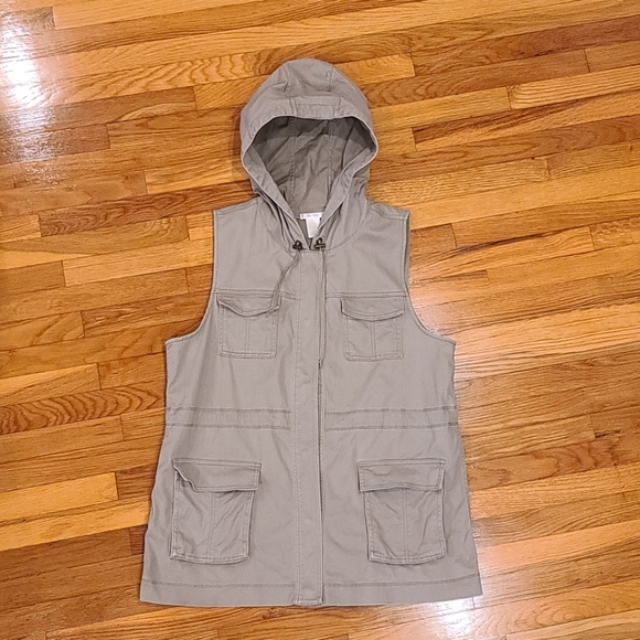 Matty M Jackets & Blazers - Matty M Women's Cargo Hooded Vest